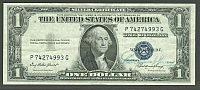 Fr.1614, 1935E $1 Silver Certificate, Humphrey Autographed XF